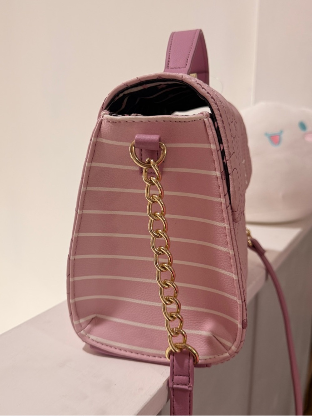 Luv Betsey Quilted Heart Top-Handle Crossbody Bag - Pink - Picture 3 of 6